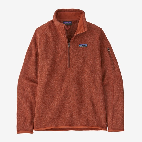 Patagonia Women's Better Sweater 1/4 Zip Fleece Long Sleeve Burnished Red Small - Picture 13 of 13